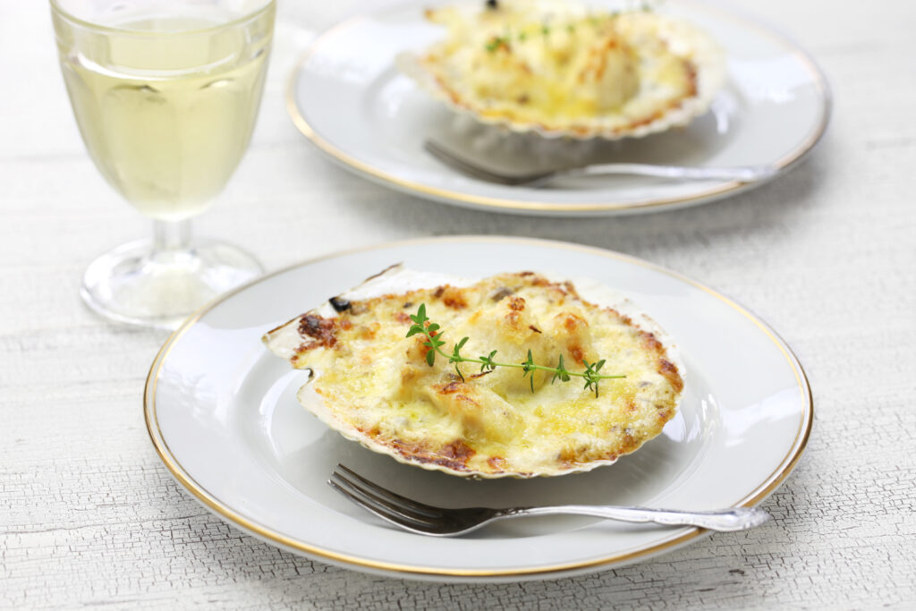 Gratin de coquilles Saint-Jacques