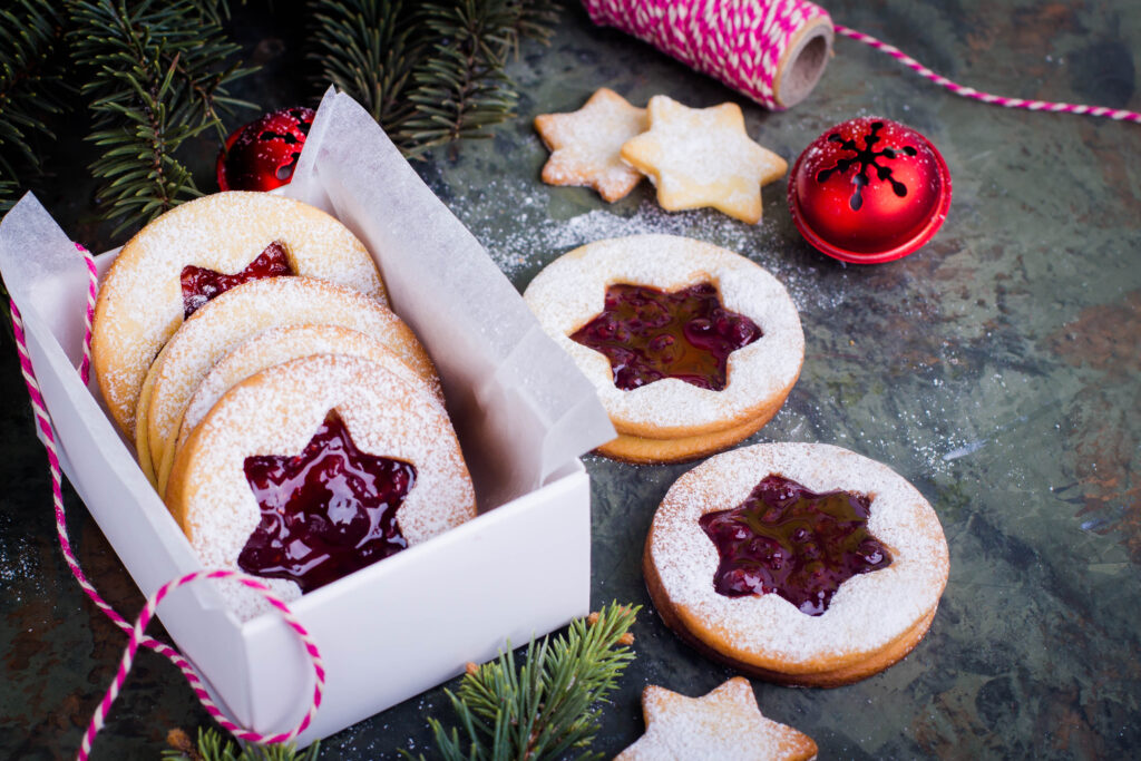 Biscuits de Noël à la confiture