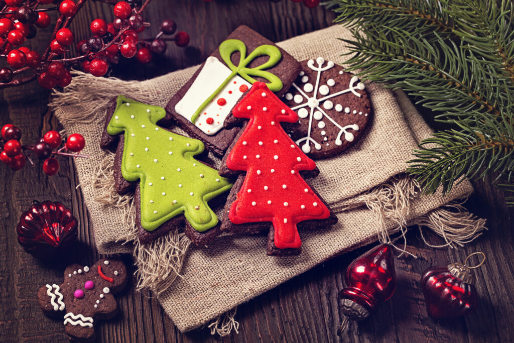 Biscuits de Noël au chocolat