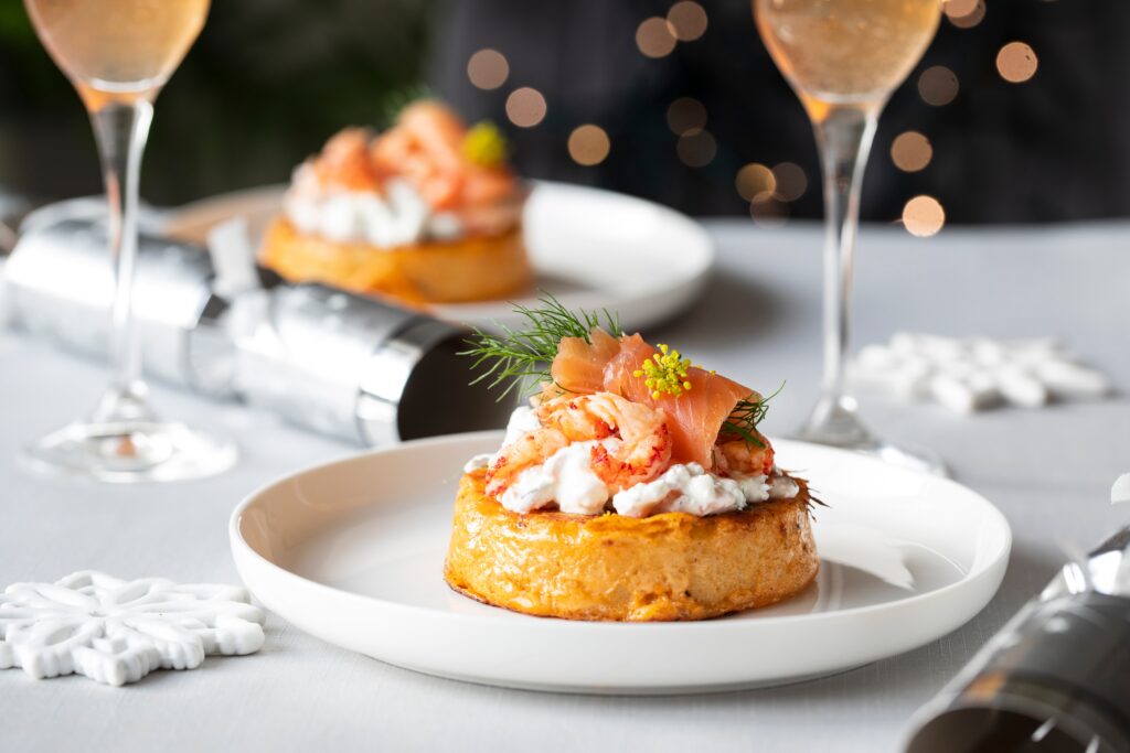 Expérience gastronomique dans un restaurant pour noel