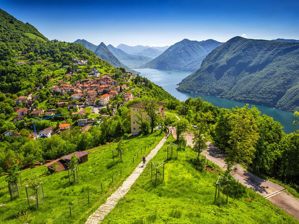 Veduta panoramica dal Monte San Salvatore