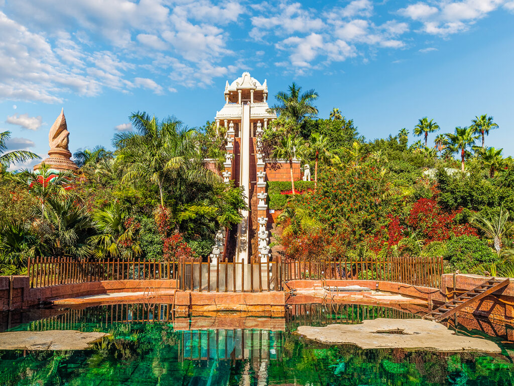 Atracción en parque acuático Siam Park