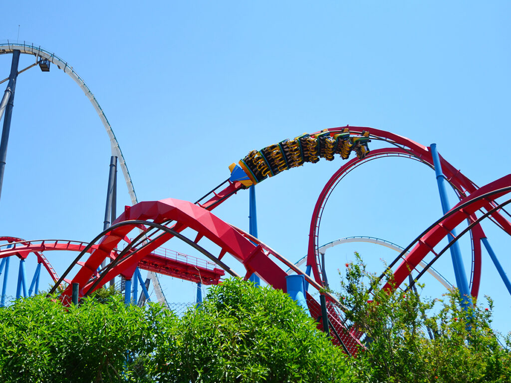 Montaña rusa en PortAventura