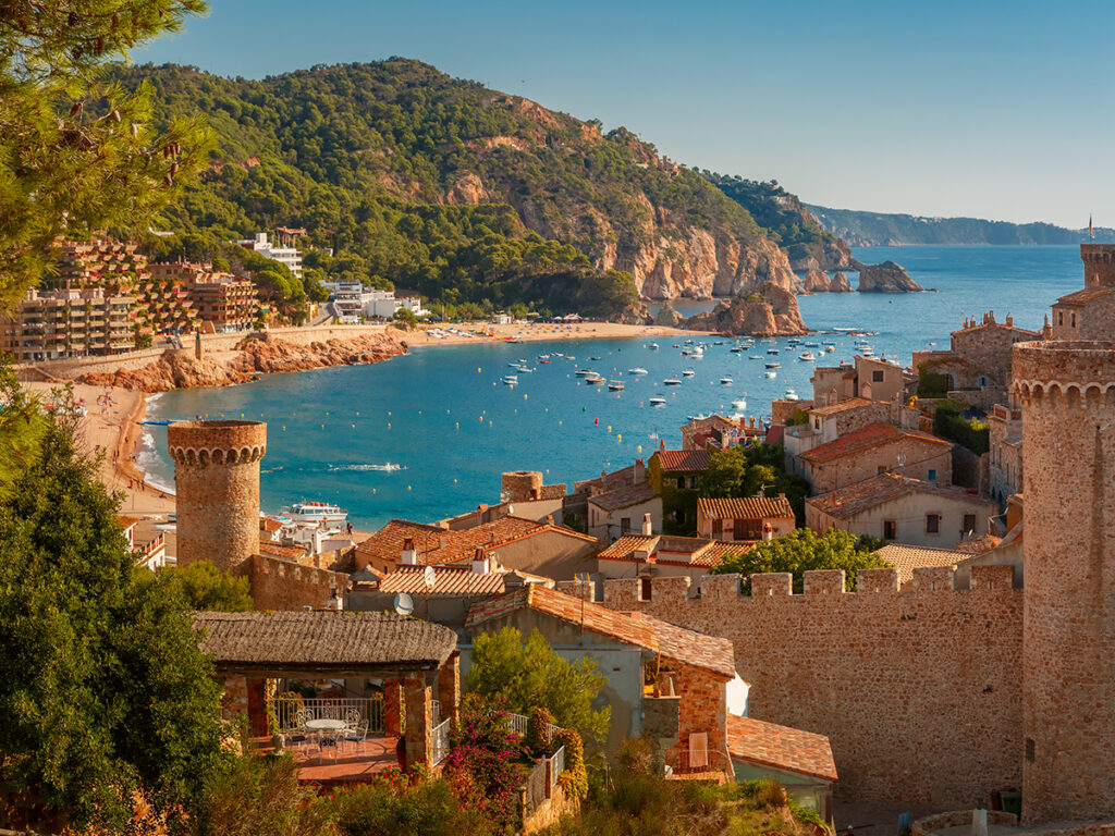 Fortaleza Vila Vella y la bahía de Badia de Tossa