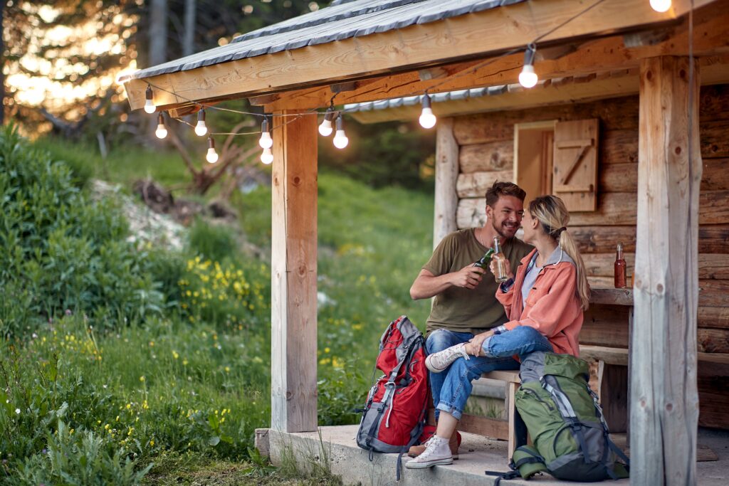 pareja en casa rural