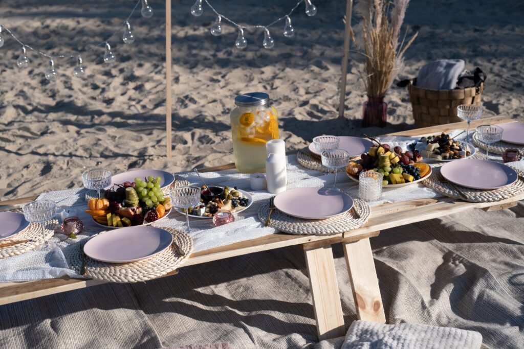 picnic para celebrar una Comunión
