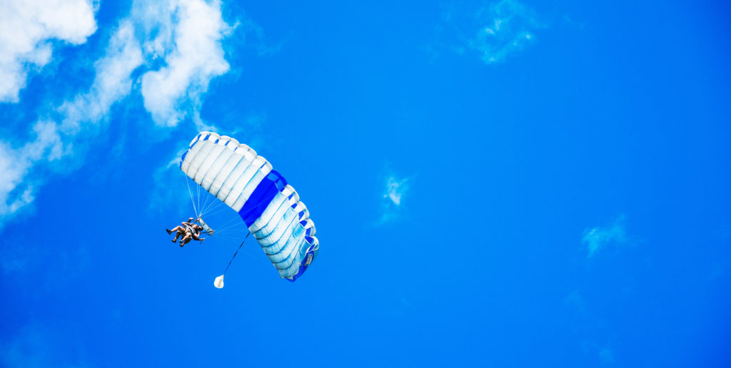 box saut parachute tandem