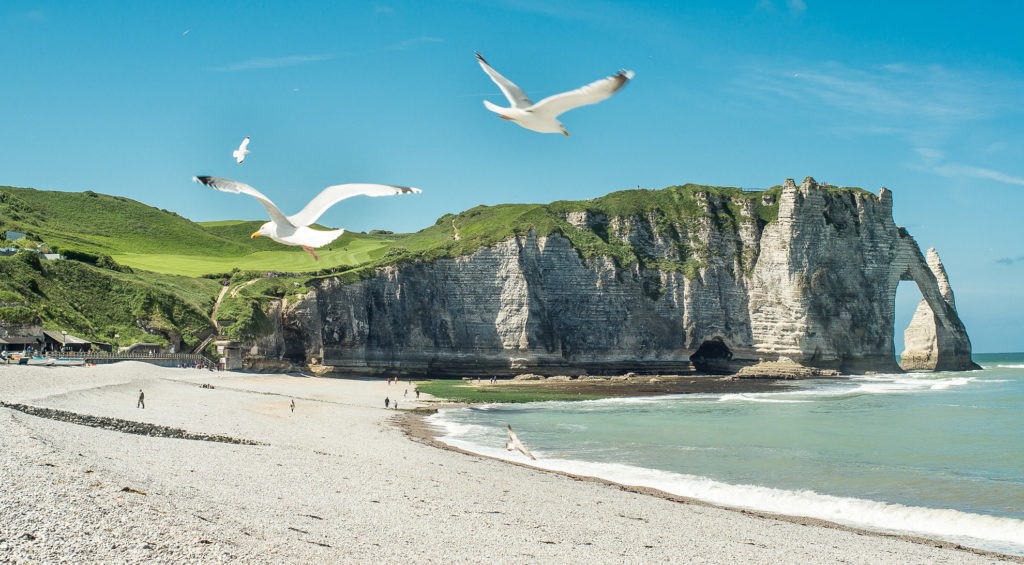 Plage Etretat, Normandie