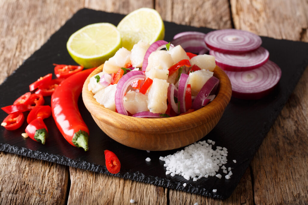 Ceviche de poisson blanc