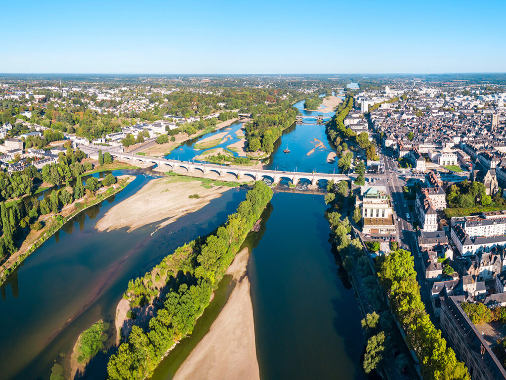 Vue aérienne de la Loire