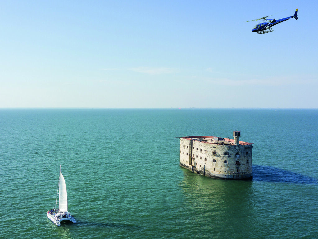 Fort Boyard en hélicoptère