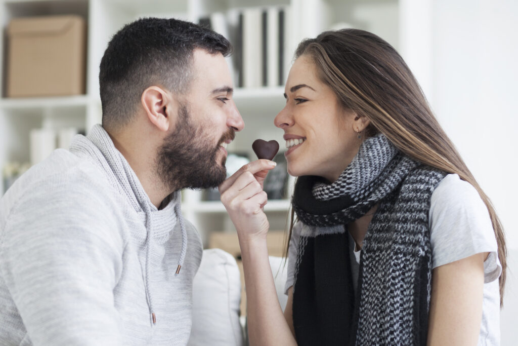 Romantica degustazione di cioccolato