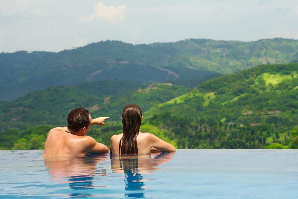 Una pausa benessere con vista suggestiva