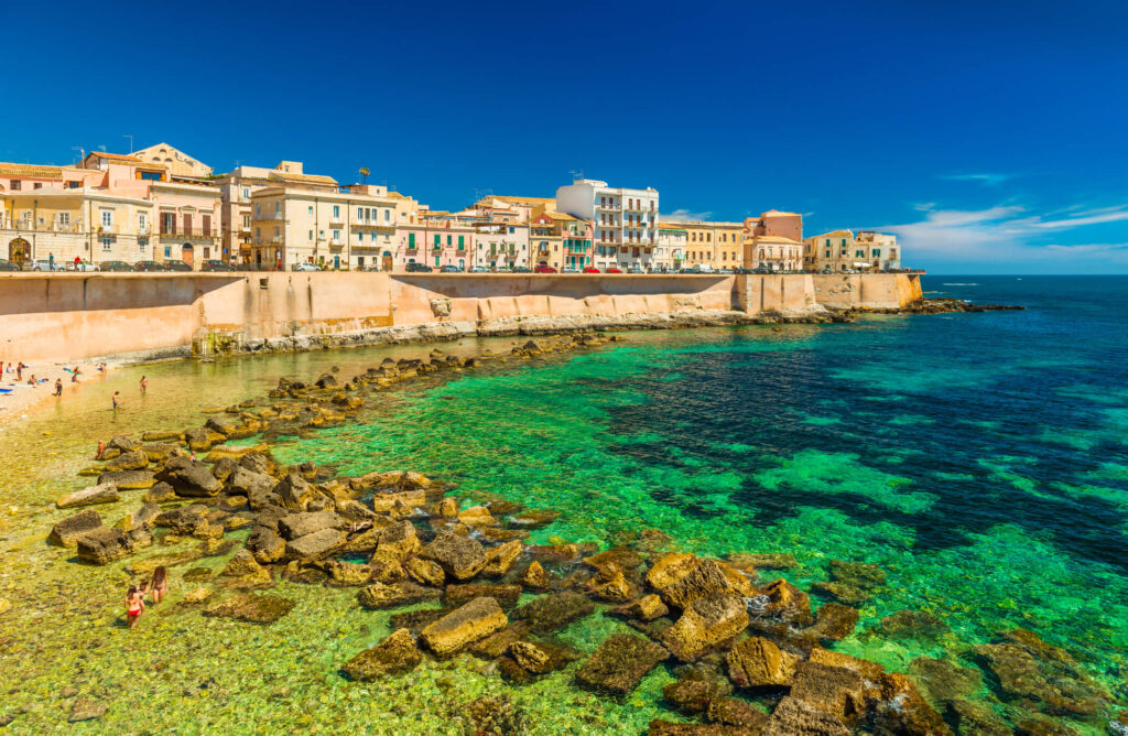 Spiaggia di Ortigia a Sicuracusa